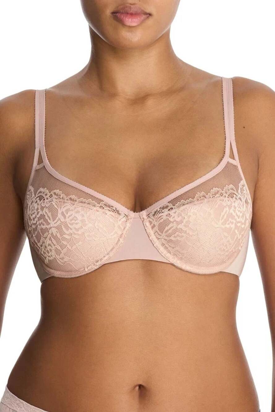 Natori Graceful Full Fit Balconette Contour Underwire Bra Rose Size 34C 4274